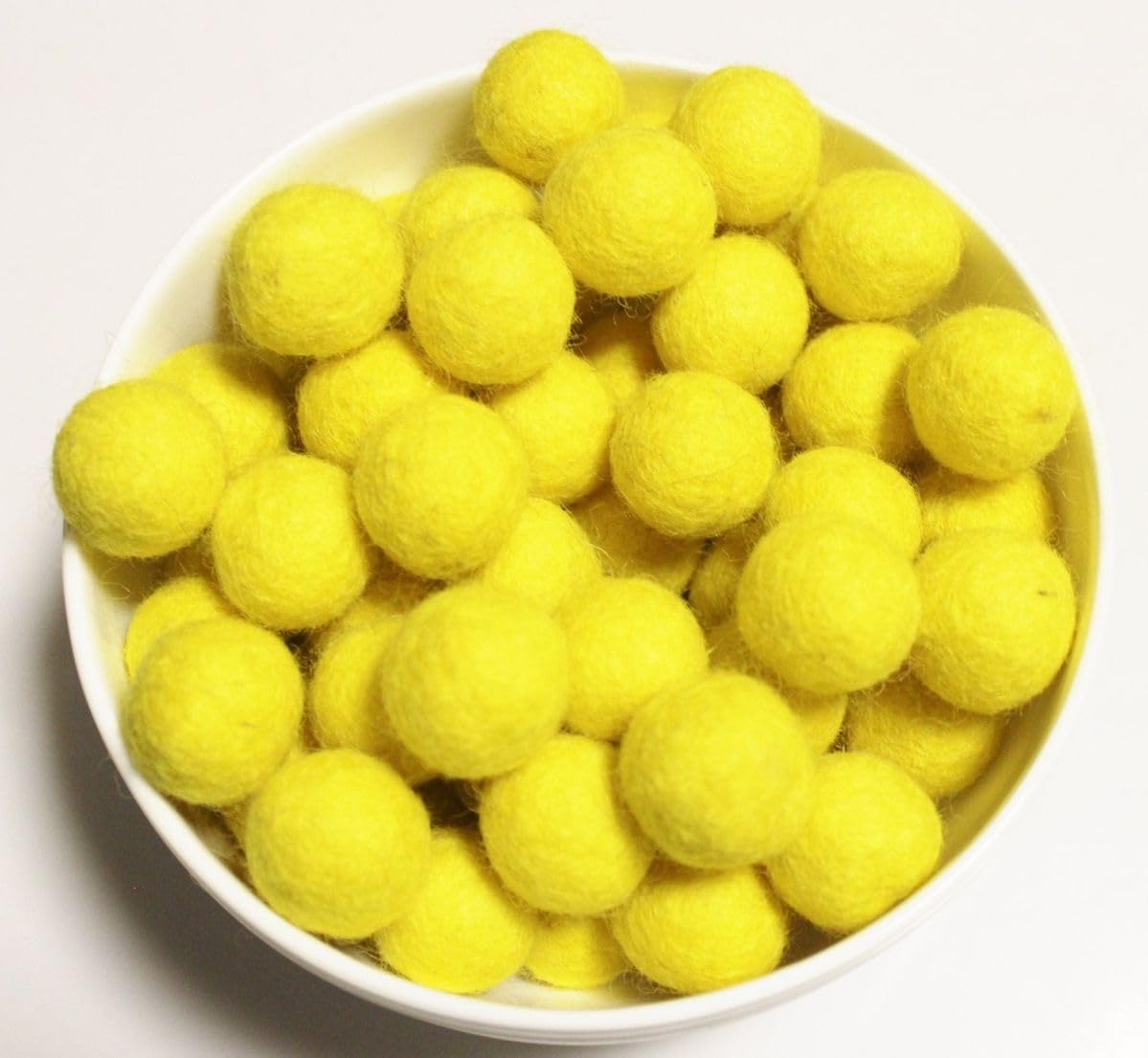 Pompom Balls - Yellow- 2 cm - 100 Pieces