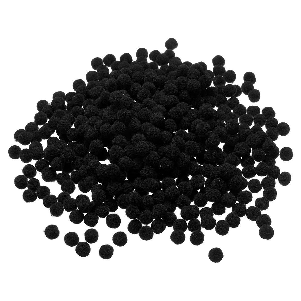 Pompom Balls - Black - 2 cm - 100 Pieces
