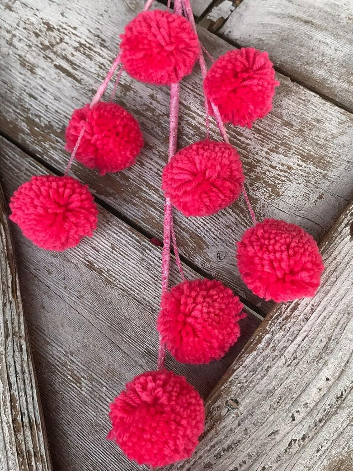 Pompom Balls - Pink- 2 cm - 100 Pieces