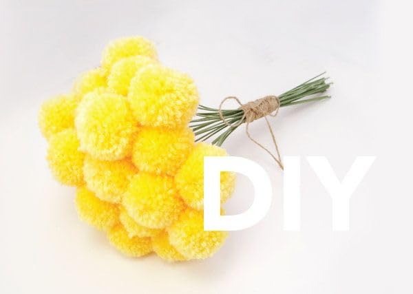 Pompom Balls - Yellow- 2 cm - 100 Pieces