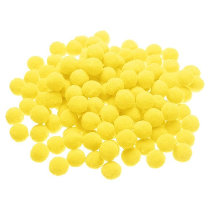 Pompom Balls - Yellow- 2 cm - 100 Pieces