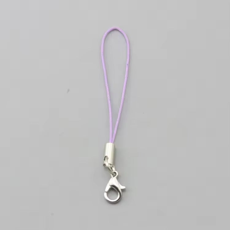 Colourful Nylon Mobile phone Straps with Lobster Clasp — 7cm (Pack of 10)