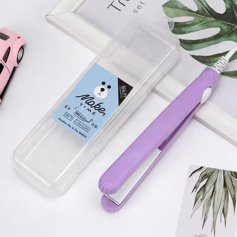 Mini Hair Straightener (Purple – Ceramic Tourmaline Plates)