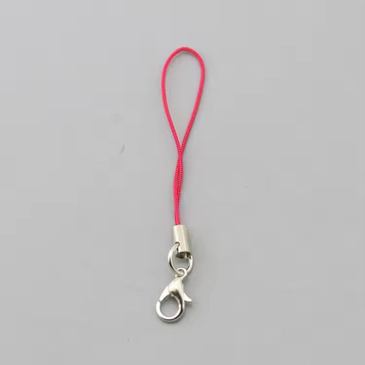 Colourful Nylon Mobile phone Straps with Lobster Clasp — 7cm (Pack of 10)
