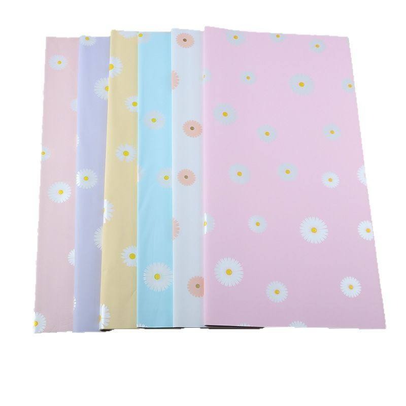 Wrapping Sheets Korean Flower Printed (Purple- 20 Sheets)