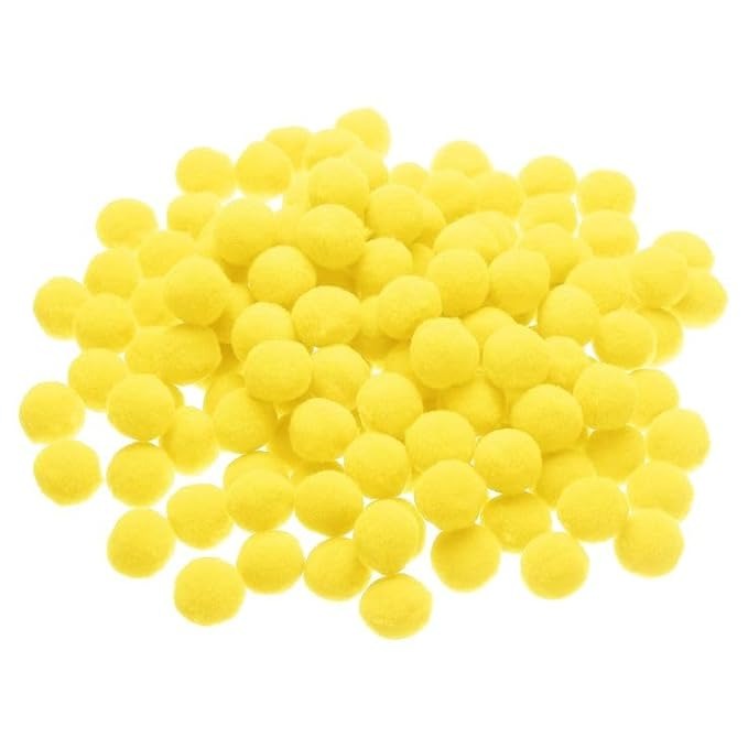 Pompom Balls - Yellow- 2 cm - 100 Pieces