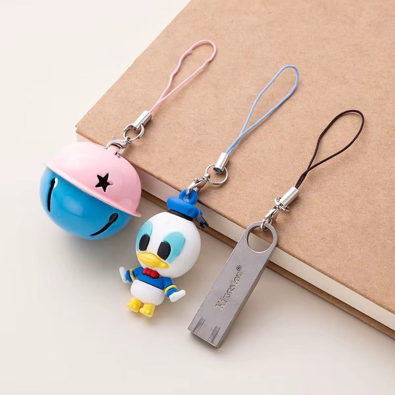 Colourful Nylon Mobile phone Straps with Lobster Clasp — 7cm (Pack of 10)