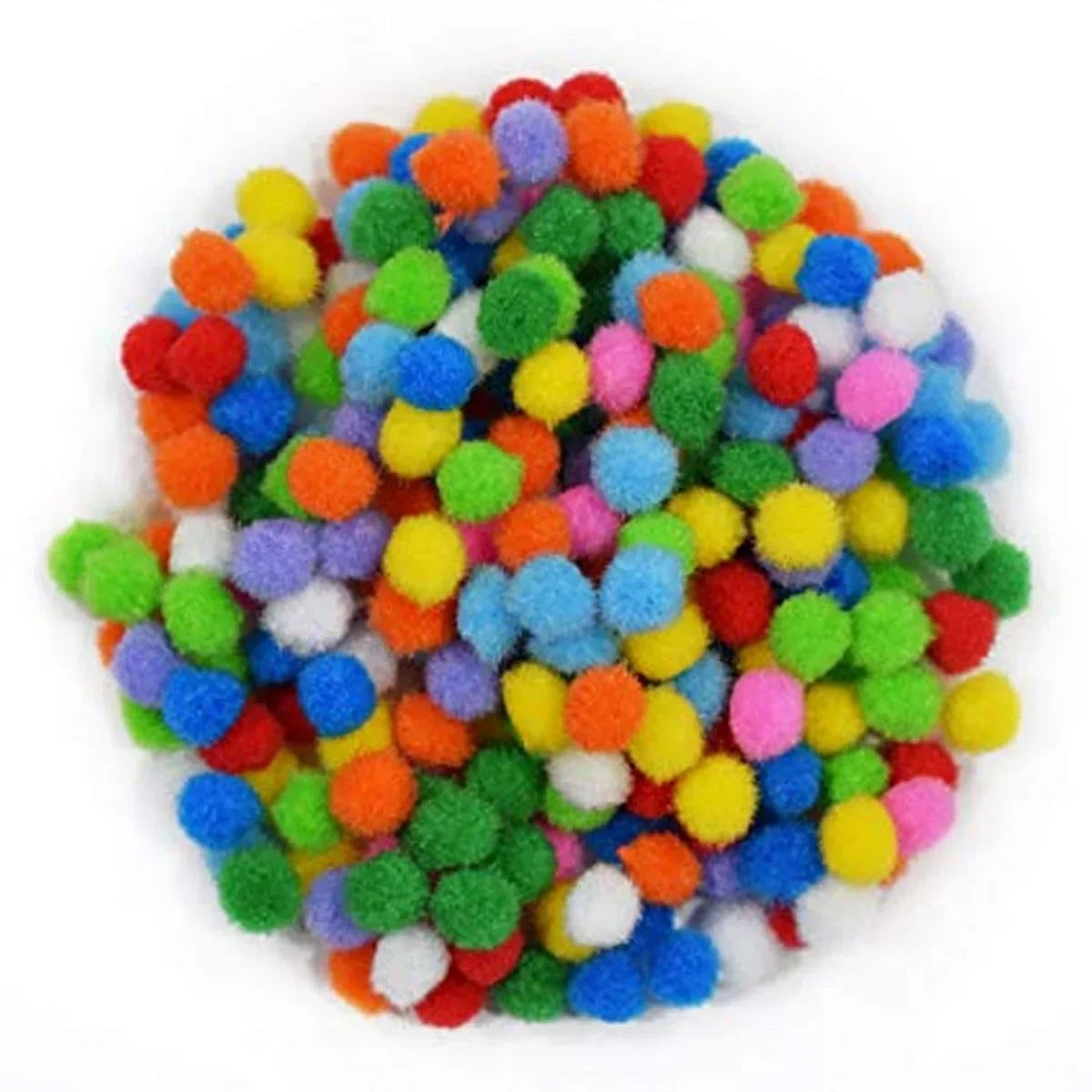 Craft Pom Pom Balls — Multicolour (Pack of 1000)