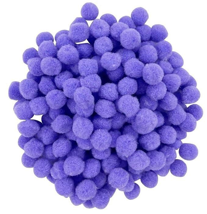 Pompom Balls - Purple - 2 cm - 100 Pieces