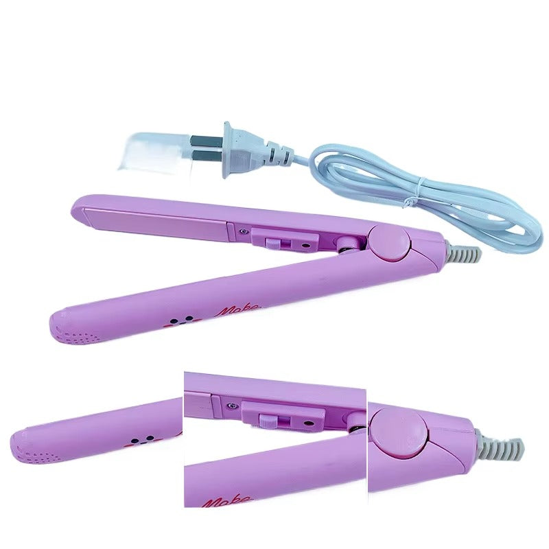 Mini Hair Straightener (Purple – Ceramic Tourmaline Plates)