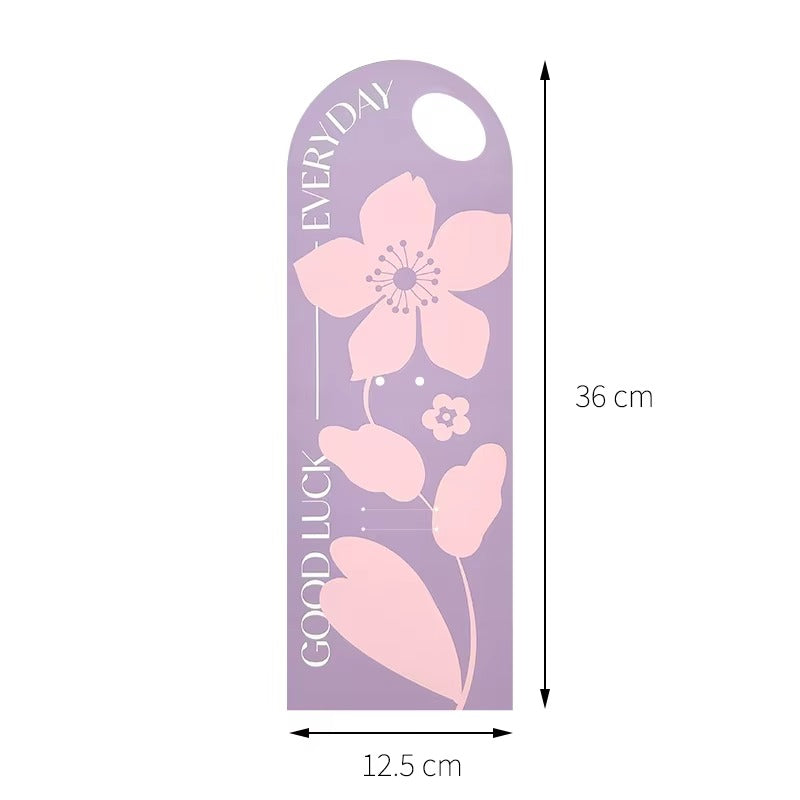 Best wishes Flower Card & Sleeve (Pack of 10)