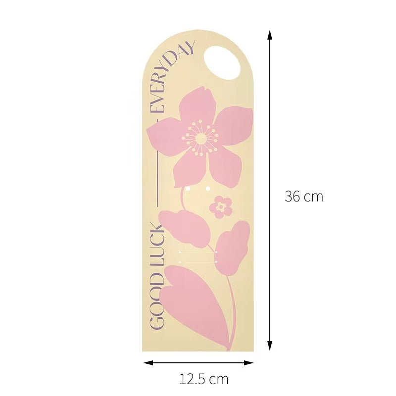 Best wishes Flower Card & Sleeve (Pack of 10)