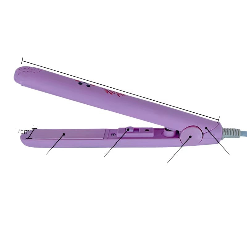 Mini Hair Straightener (Purple – Ceramic Tourmaline Plates)