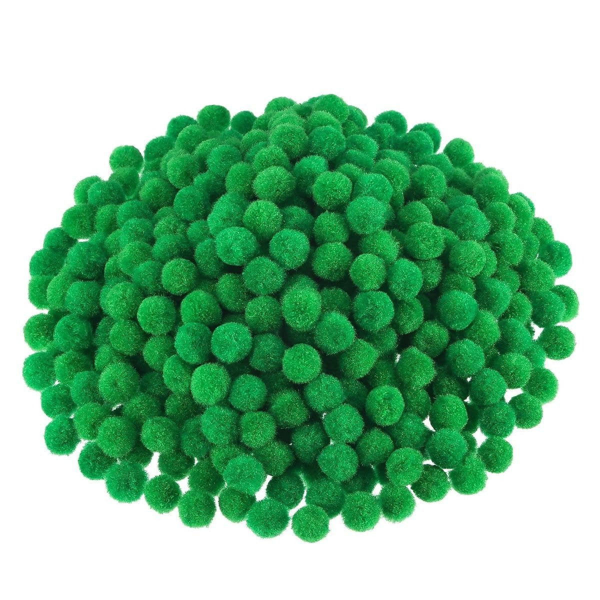 Pompom Balls - Green- 2 cm - 100 Pieces