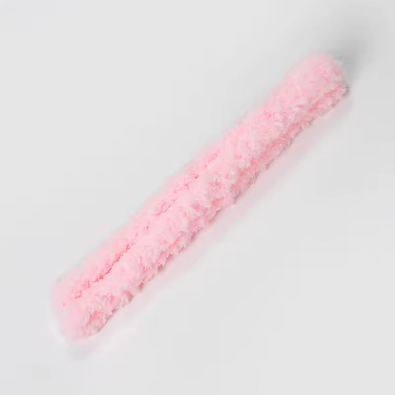 15mm Jumbo Coral Fleece Pipe Cleaners (1 meter - Pink)
