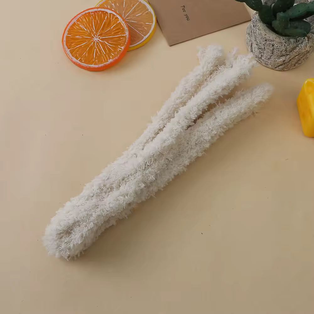 15mm Jumbo Coral Fleece Pipe Cleaners (1 meter - Off White)