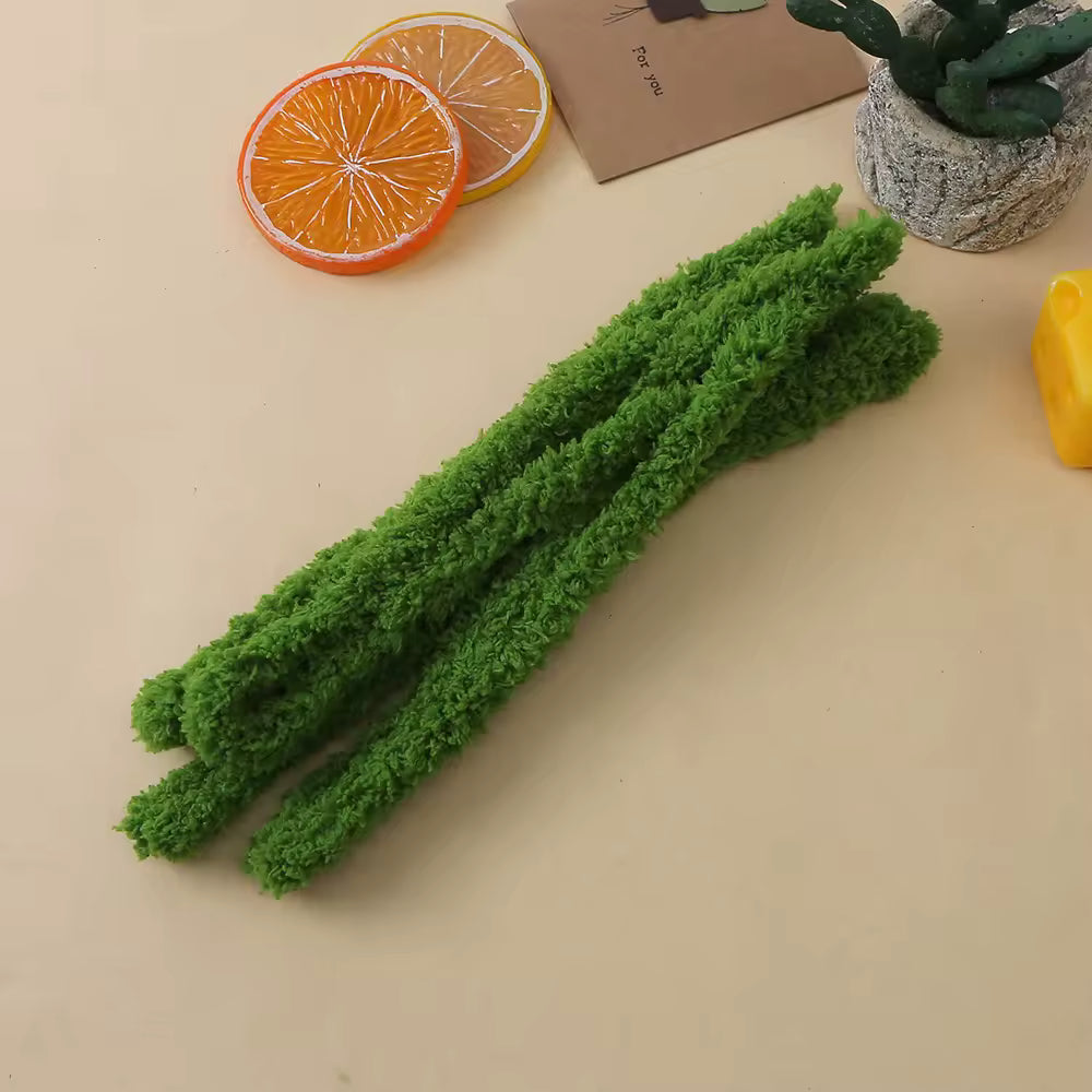 15mm Jumbo Coral Fleece Pipe Cleaners (1 meter - Olive Green)