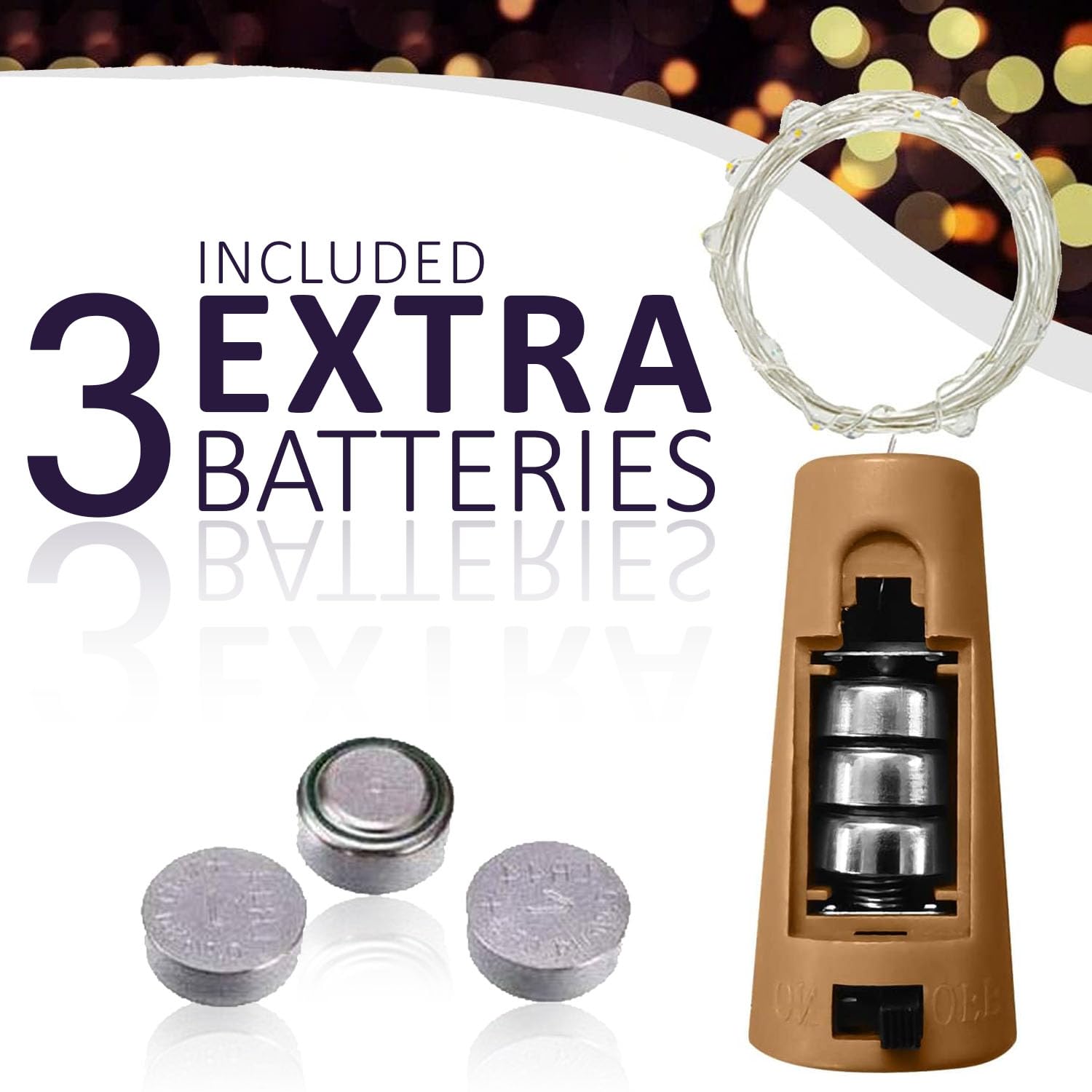 LED Cork String Light – 2 Meter | 20 LEDs