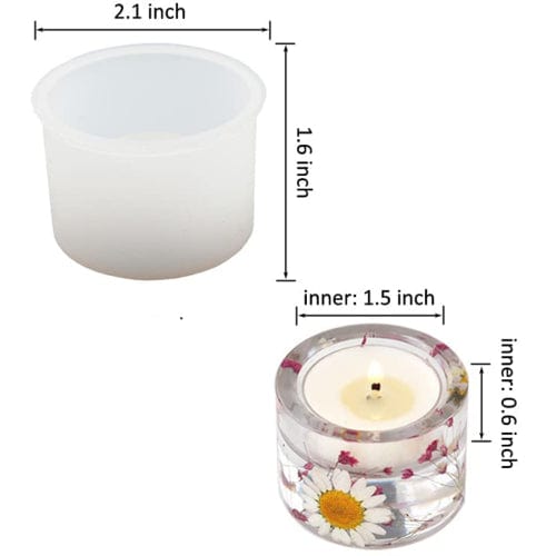 Round Tea Light Candle Holder Mould - 1 - Furxotic