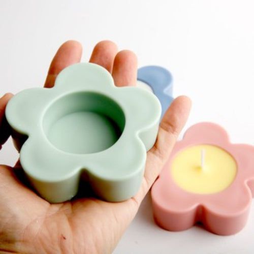 5 Kali Flower Tea Light Candle Holder Mould - 1 - Furxotic