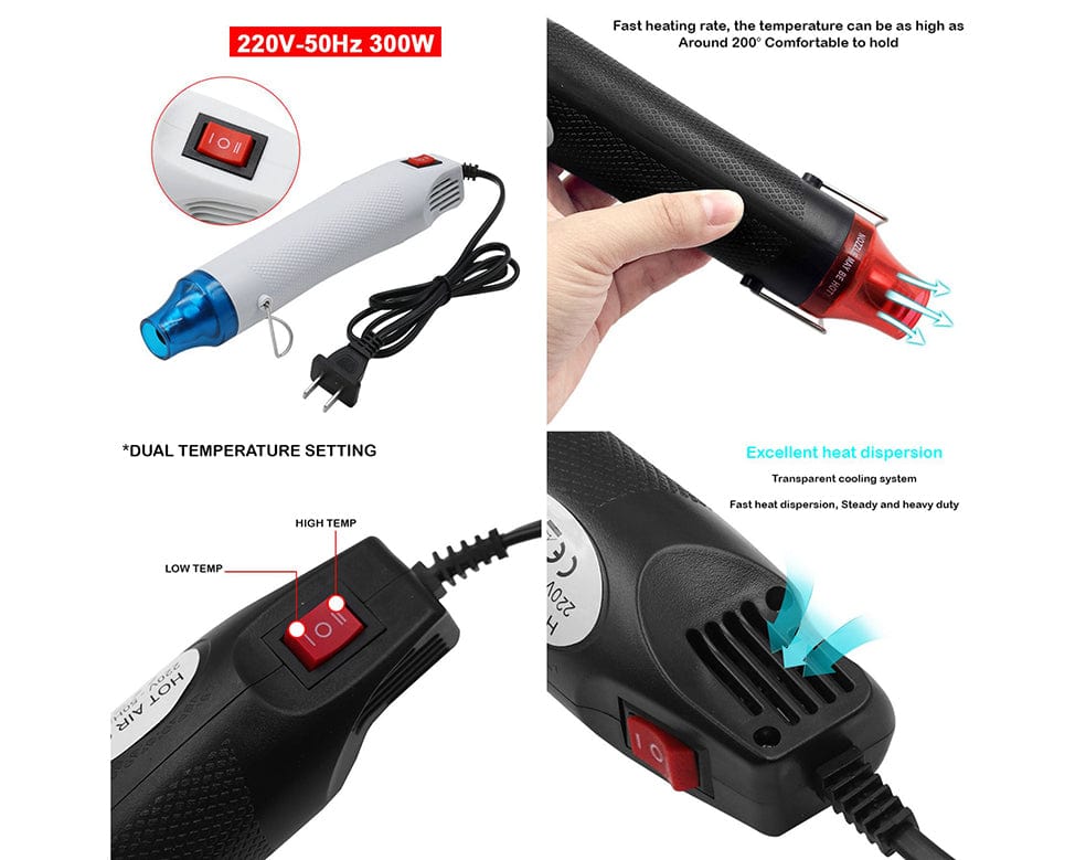 Hot Air Gun 2.0 with 2 Speed Switch - 1 - Furxotic