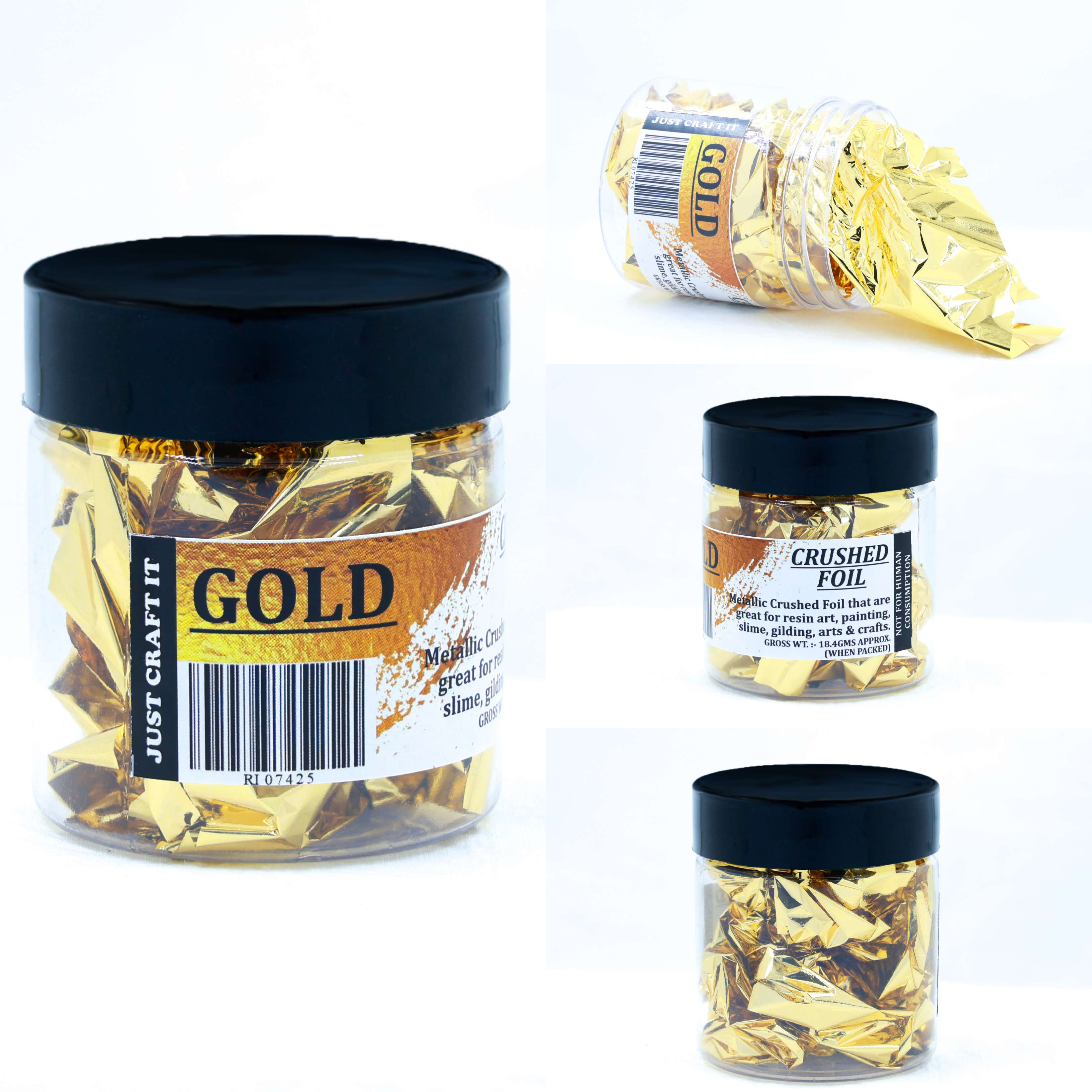 Crushed Foils - Gold - 1 - Furxotic