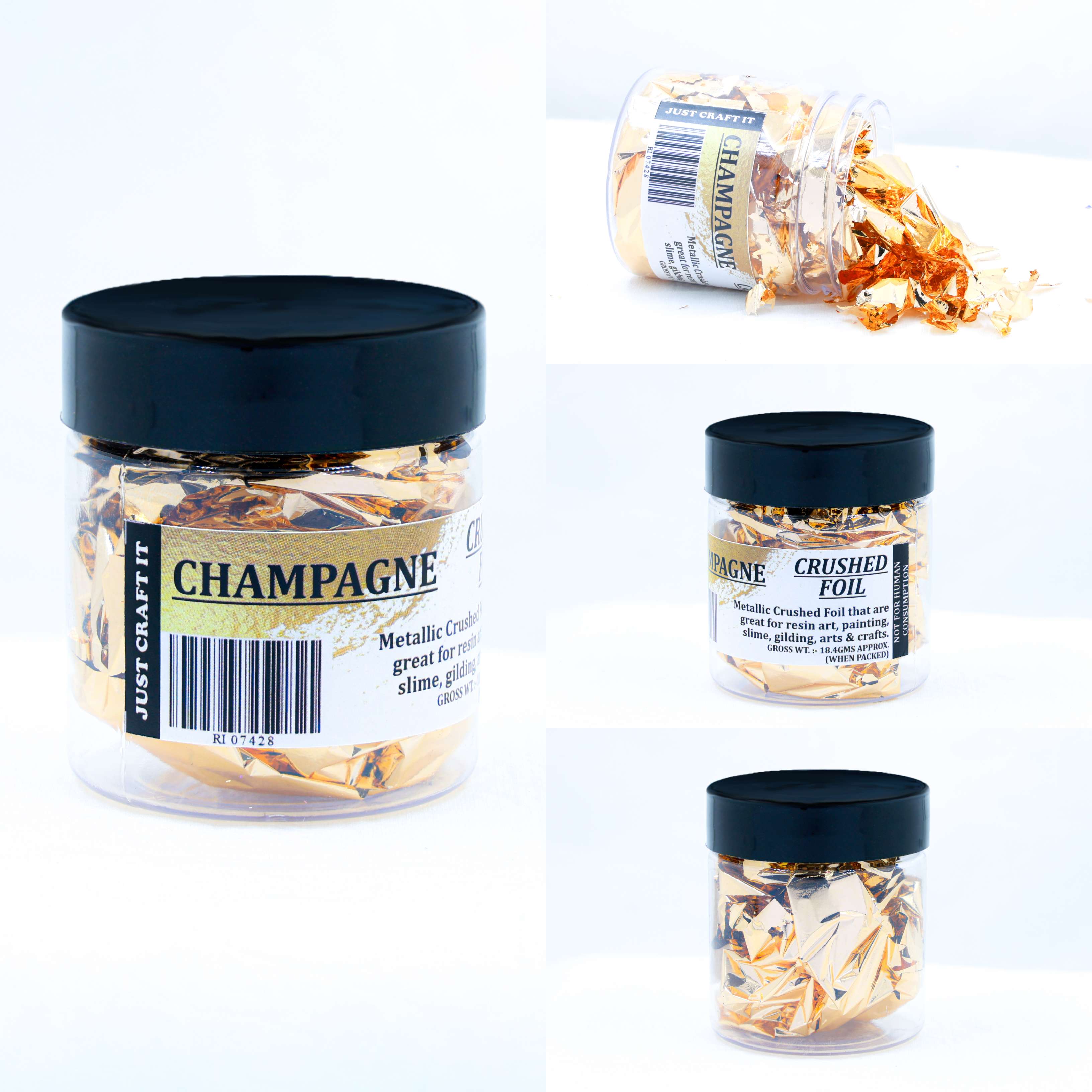 Crushed Foils - Champagne - 4 - Furxotic