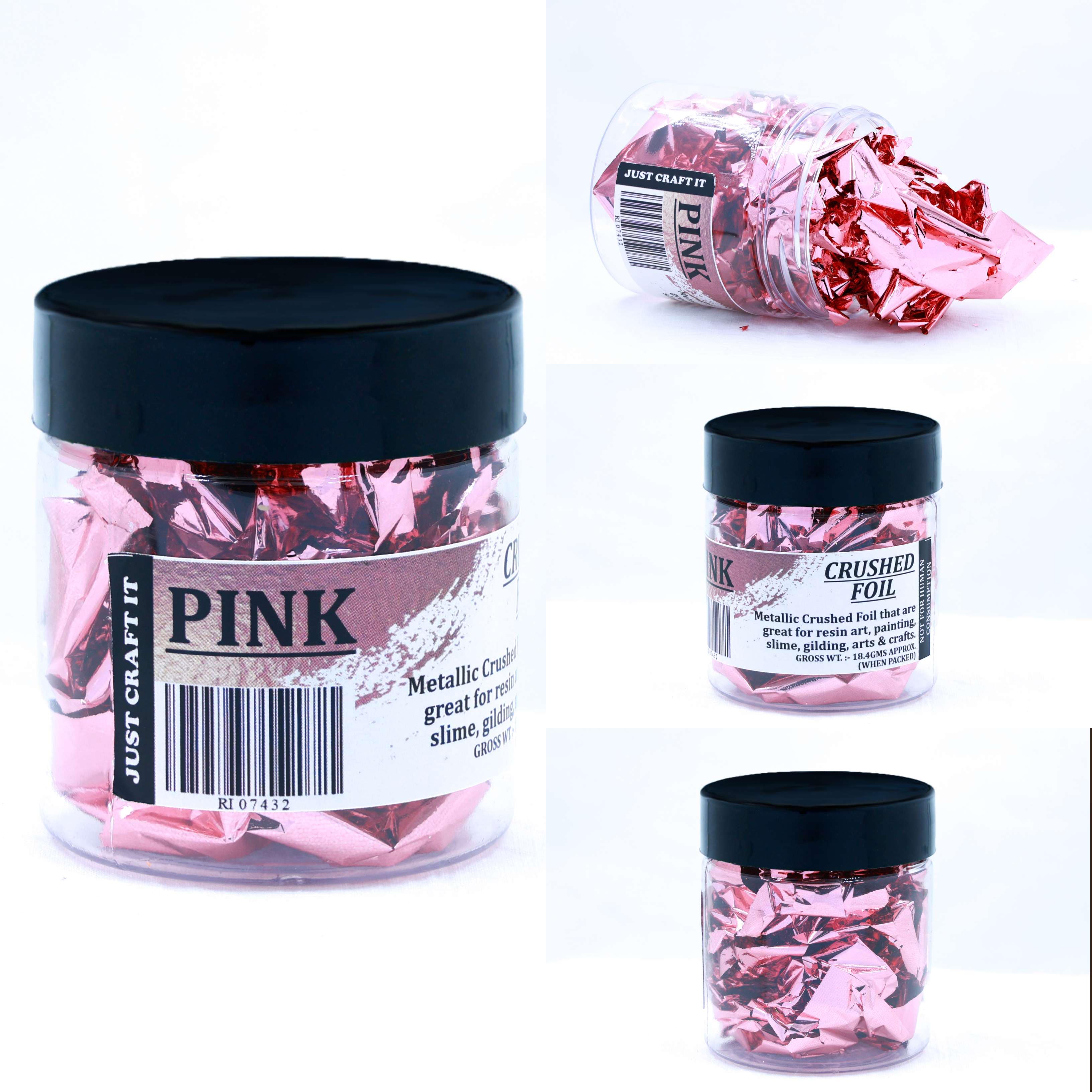Crushed Foils - Pink - 8 - Furxotic