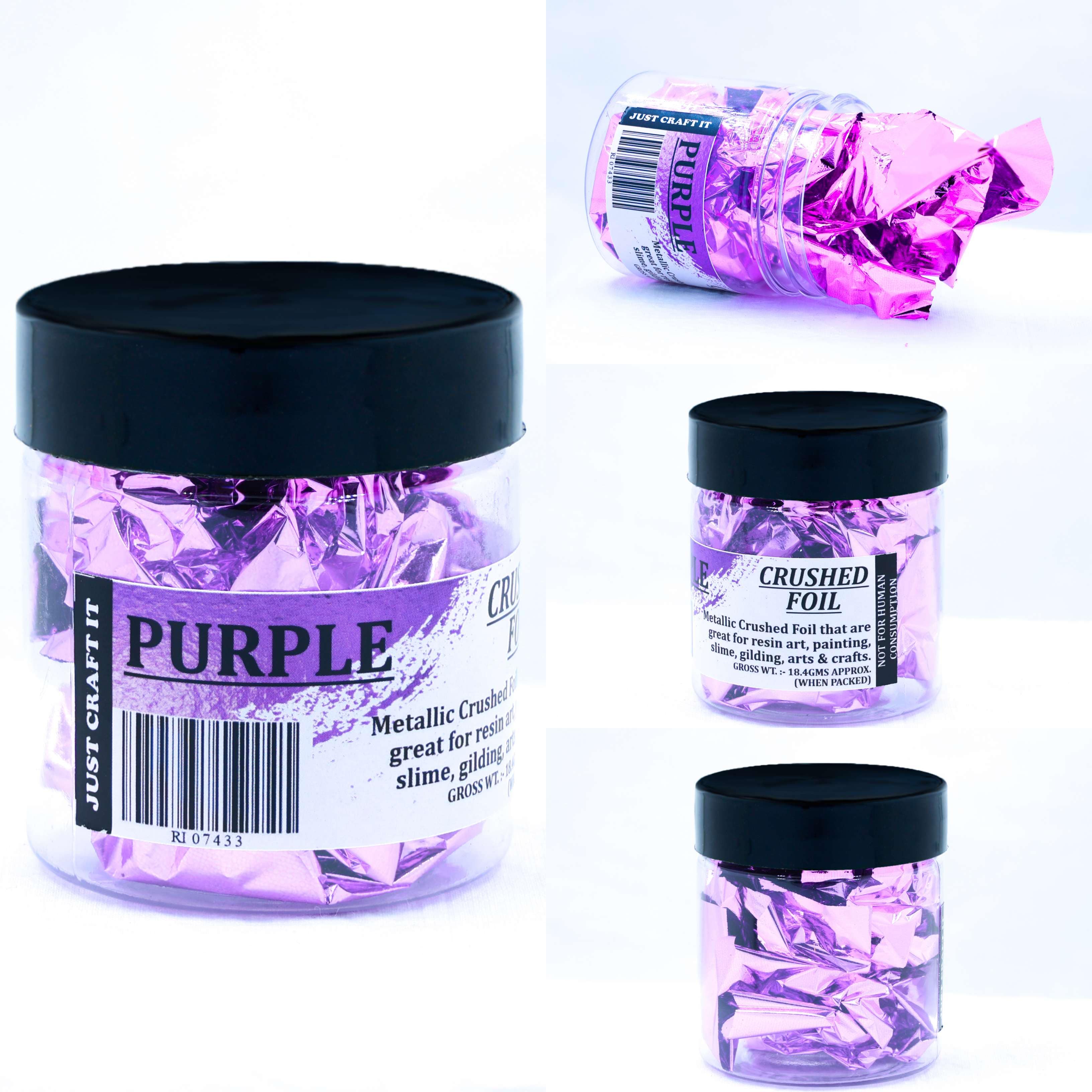 Crushed Foils - Purple - 9 - Furxotic