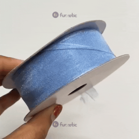 Organza Ribbon (Sky Blue - 1 inch)