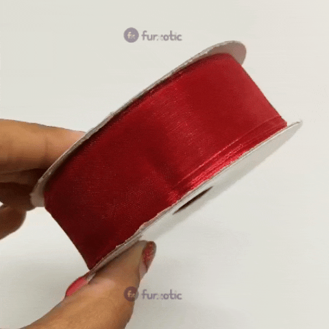 Organza Ribbon (Ruby Red - 1 inch)