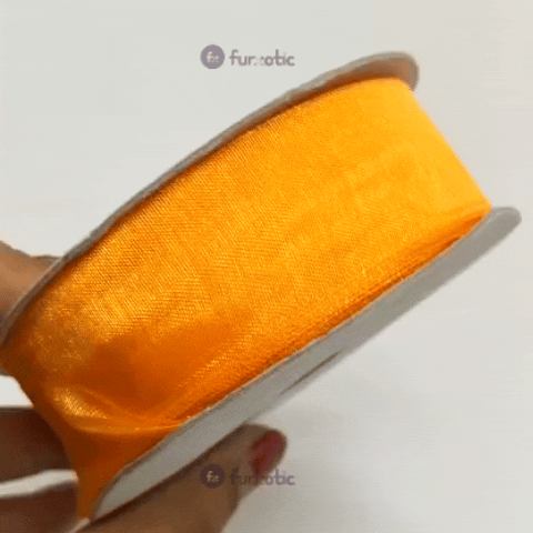 Organza Ribbon (Orange - 1 inch)