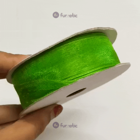 Organza Ribbon (Dark Olive Green - 1 inch)