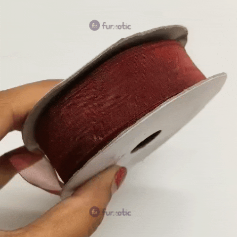 Organza Ribbon (Brown - 1 inch)