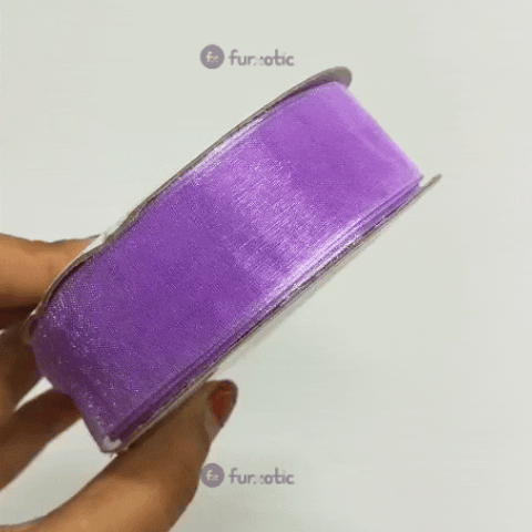 Organza Ribbon (Purple - 1 inch)