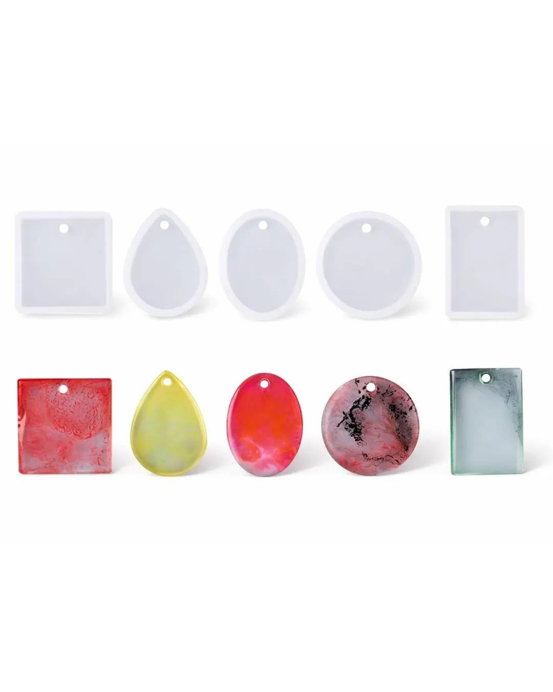 Silicone Pendant Mold Set (Set of 5)