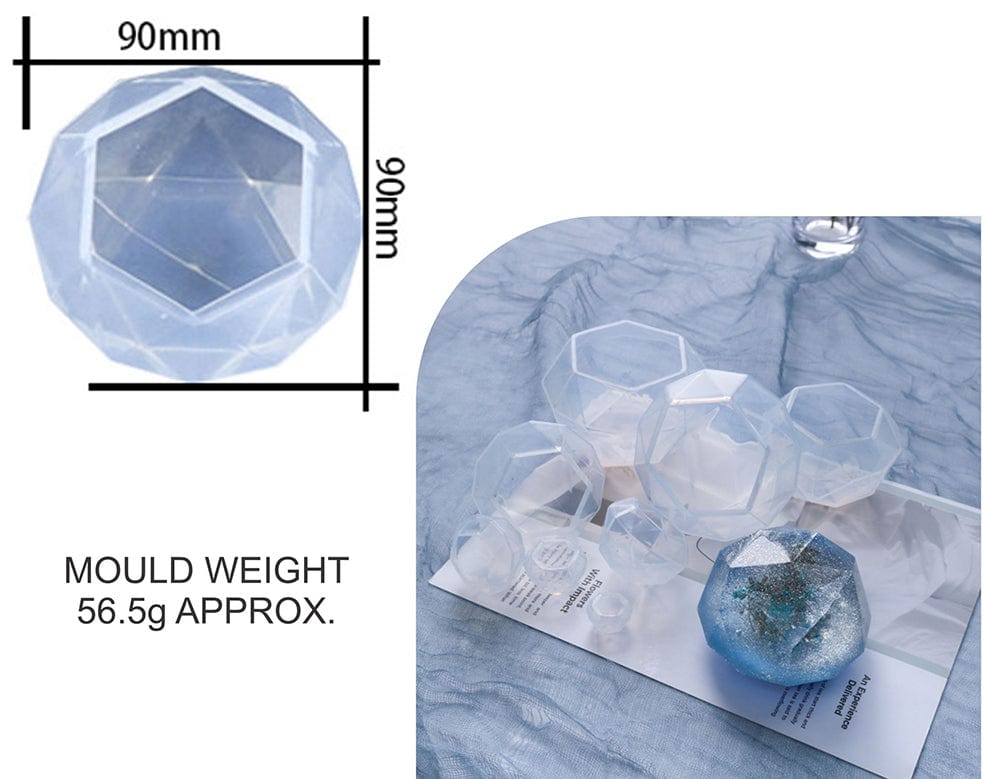 3D Diamond Paper Weight & Candle D02 Mould - 1 - Furxotic