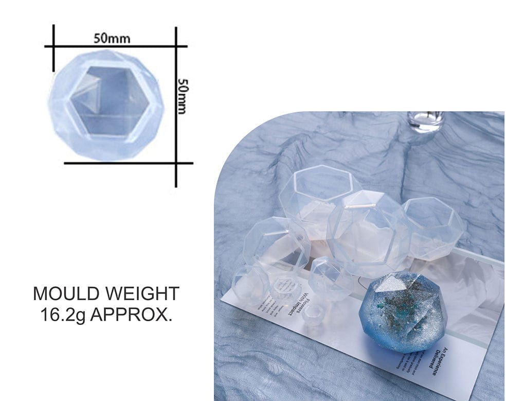 3D Diamond Paper Weight & Candle D04 Mould - 1 - Furxotic