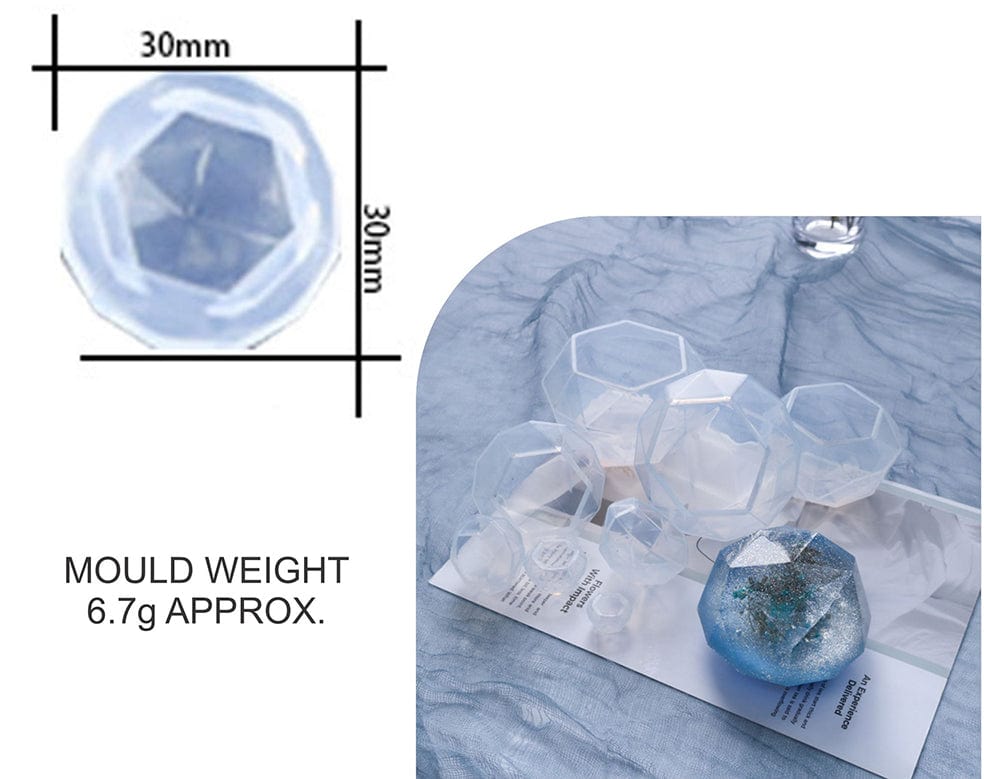 3D Diamond Paper Weight & Candle D06 Mould - 1 - Furxotic