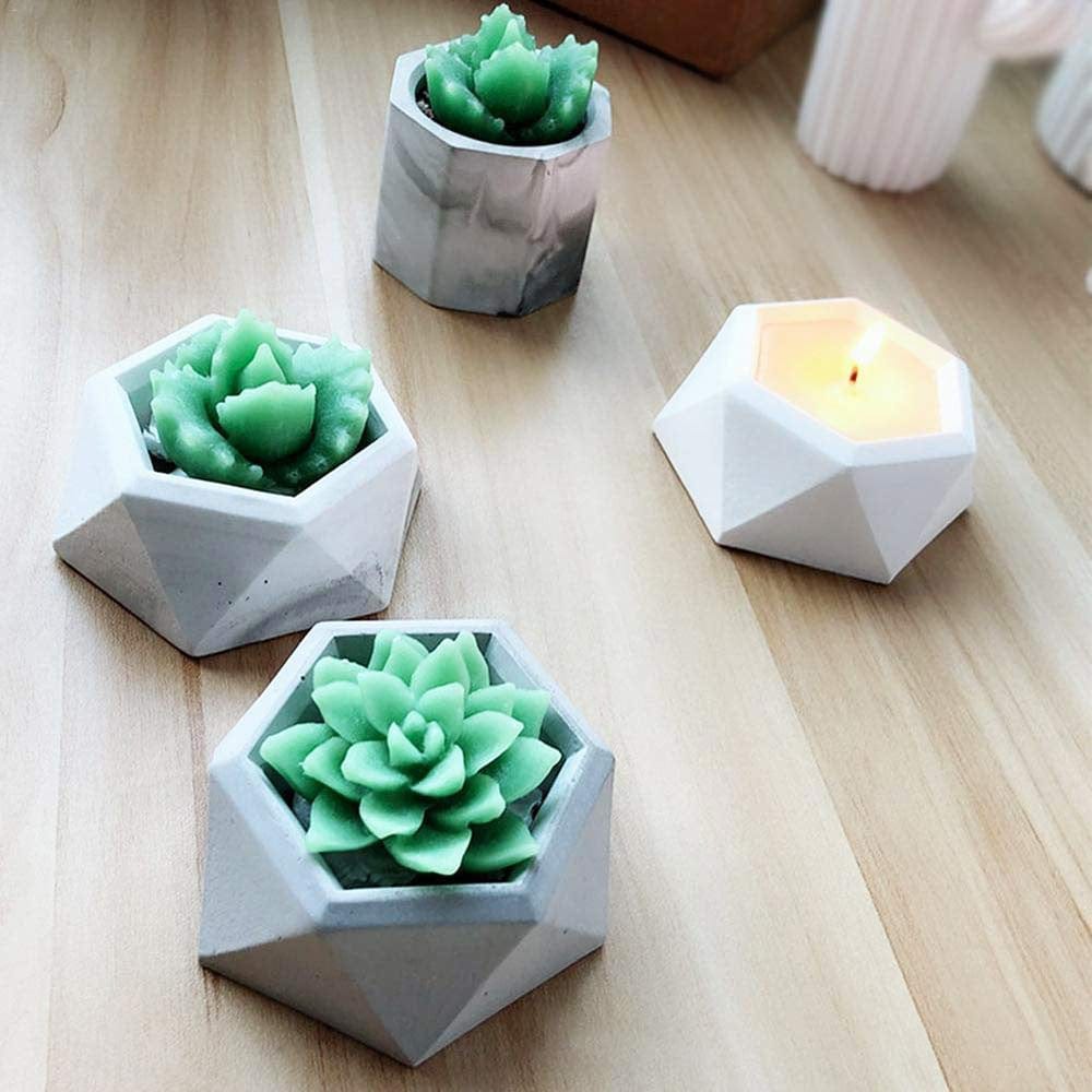 6-Corner Flower Pot & Tea Light Candle Holder Mould - 2 - Furxotic