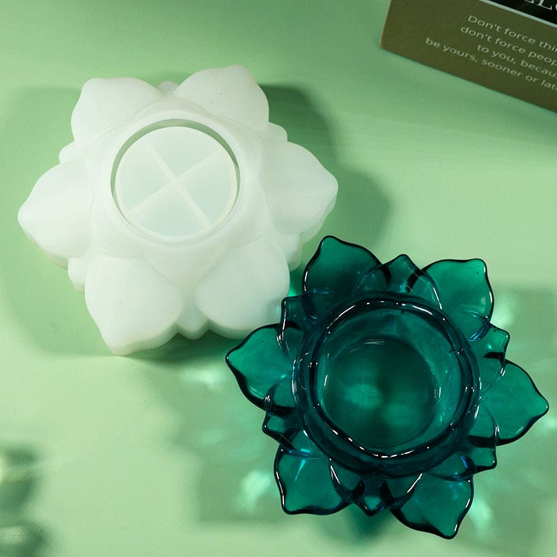 Lotus Shape Tea Light Candle Holder Mould - 3 - Furxotic