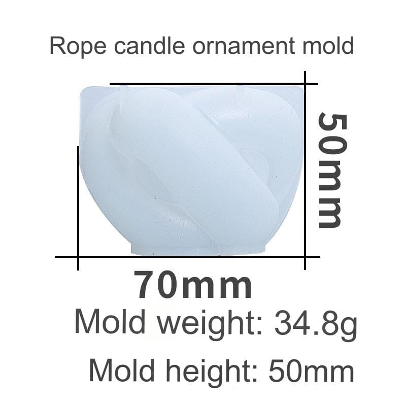 Twisted Rope Candle Ornament Mould - 1 - Furxotic