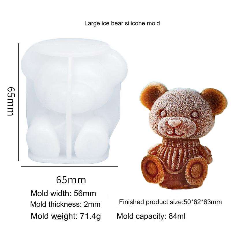 Big Sitting Ice Bear Candle Mould - 1 - Furxotic