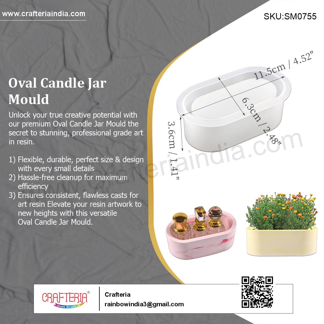 Oval Candle Jar Mould - 3 - Furxotic