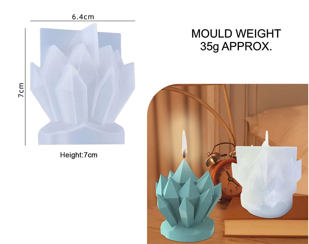 Crystal Cluster Stone & Candle Mould - 1 - Furxotic