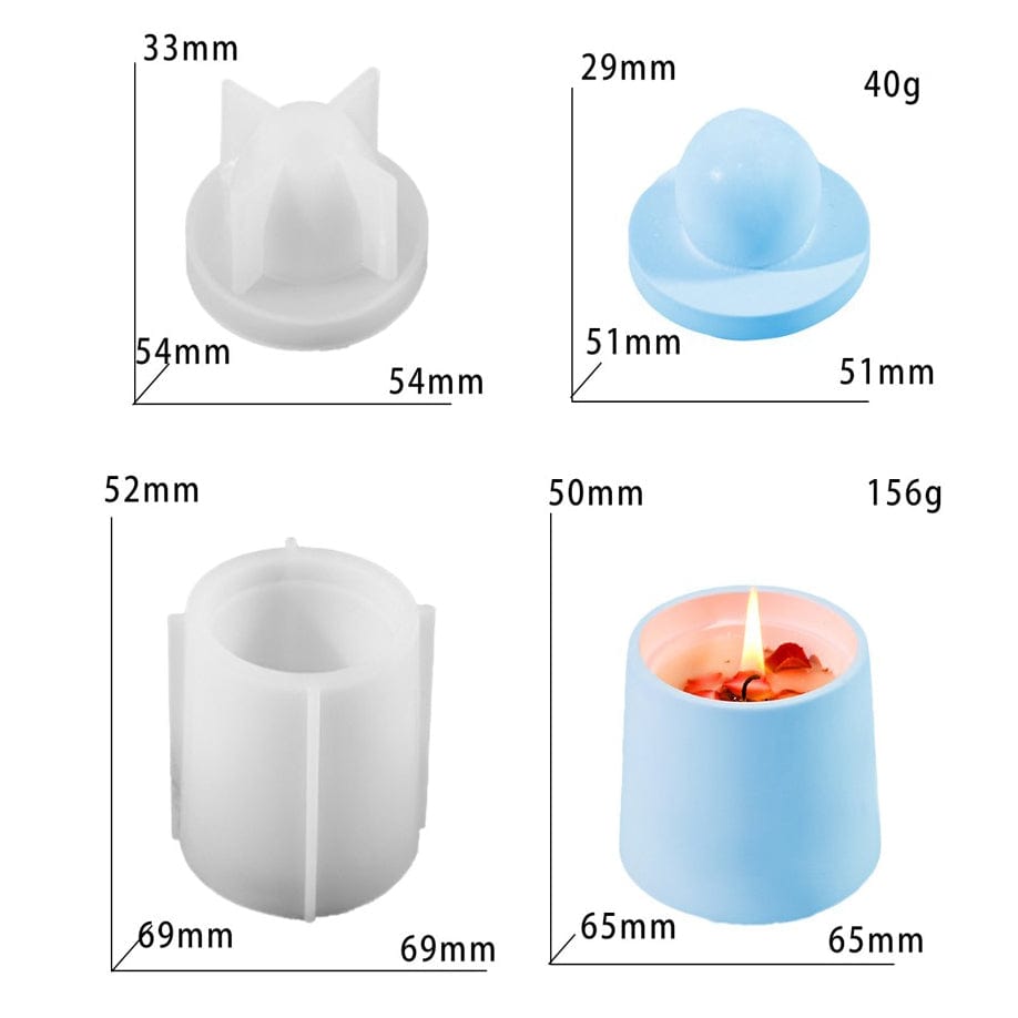 Small Candle Holder & Storage Box Mould - 1 - Furxotic
