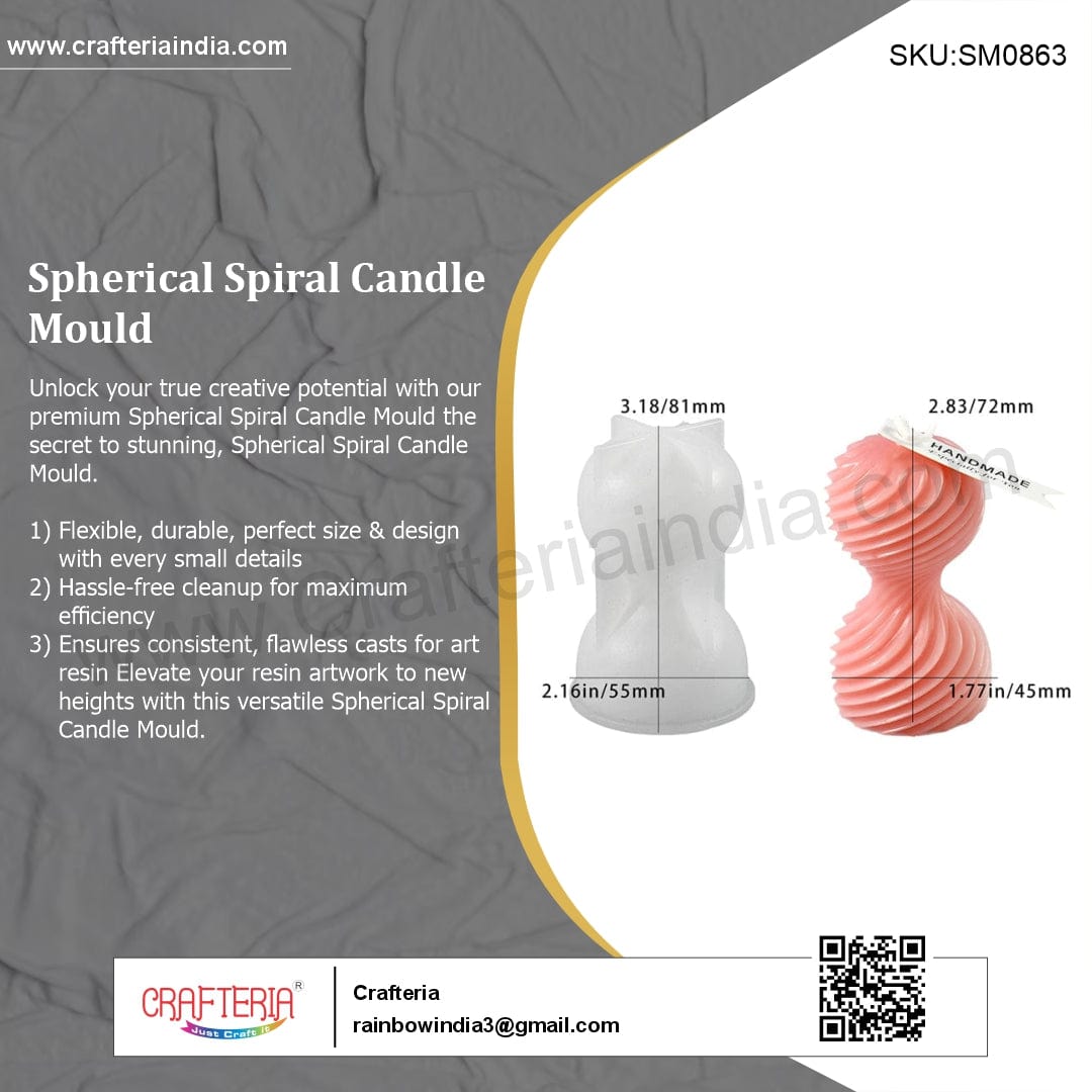 Spherical Spiral Candle Mould - 3 - Furxotic