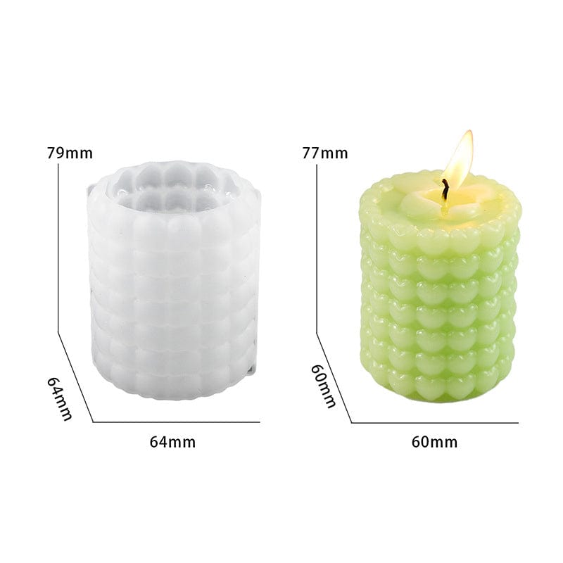 Small Love Cylinder Candle Mould - 1 - Furxotic