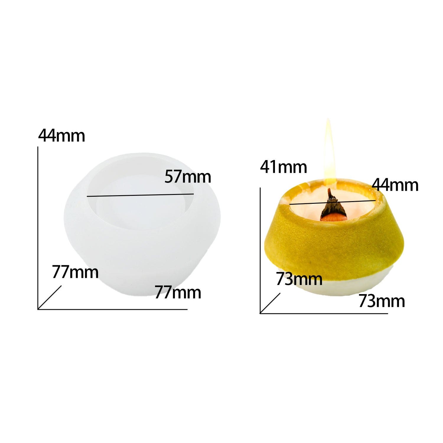 Round Candle Jar Mould - 1 - Furxotic