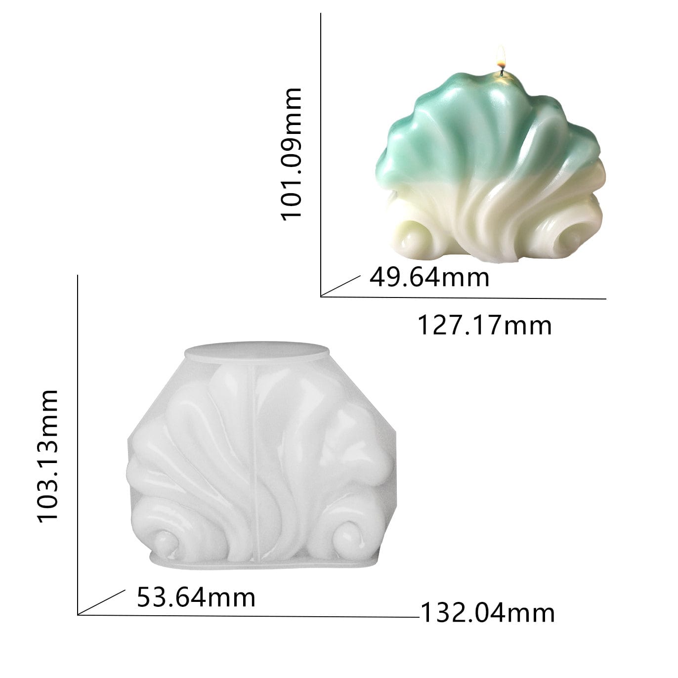 3D Shell Candle Mould - 1 - Furxotic